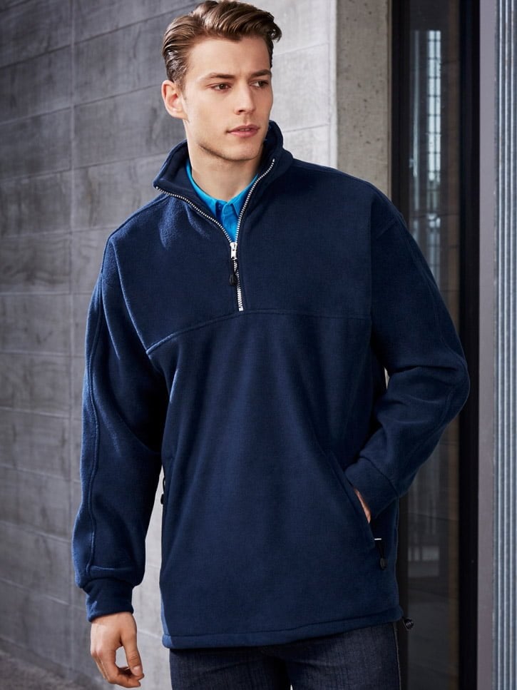 Mens Heavy Weight 1/2 Zip Winter Fleece