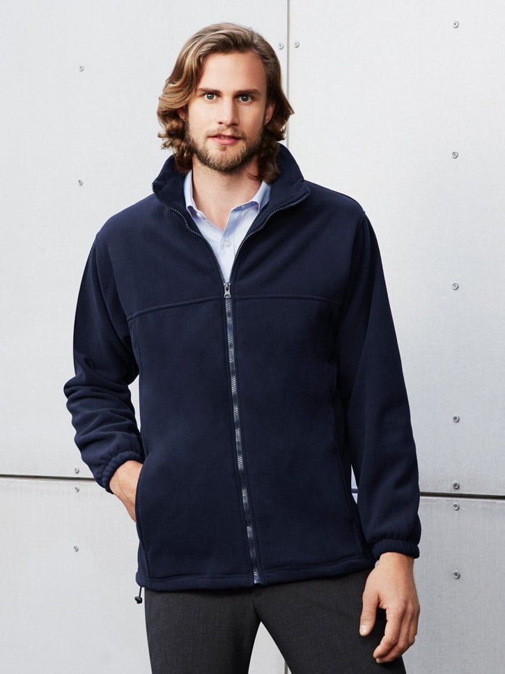 Mens Plain Micro Fleece Jacket