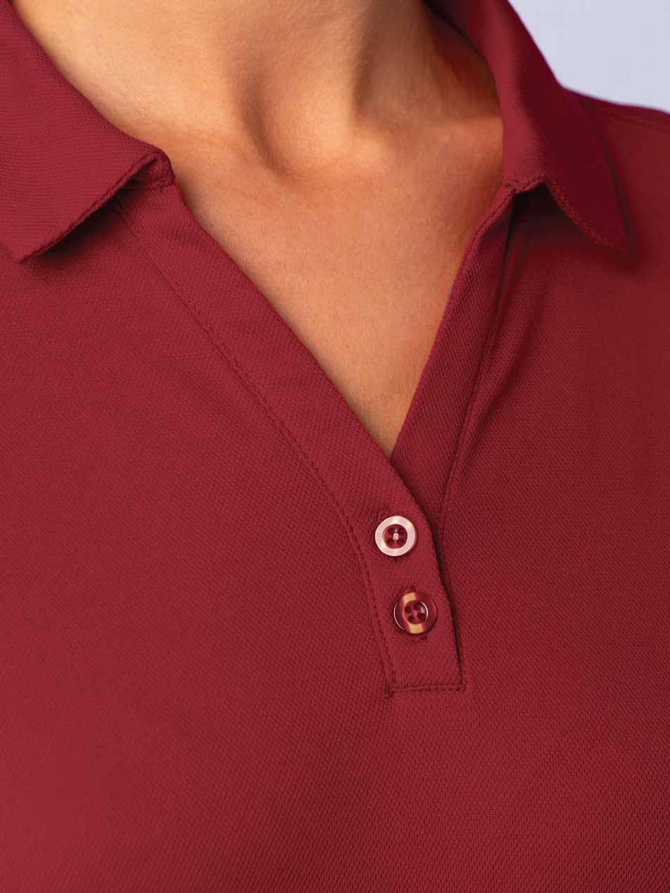 Ladies Victory Plus TrueDry Long Sleeve Polo