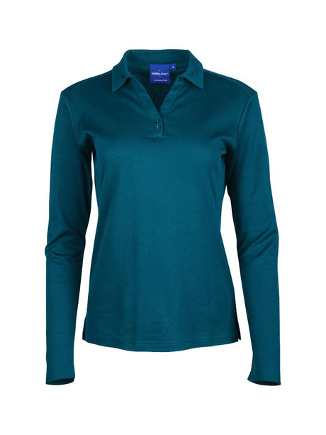 Ladies Victory Plus TrueDry Long Sleeve Polo