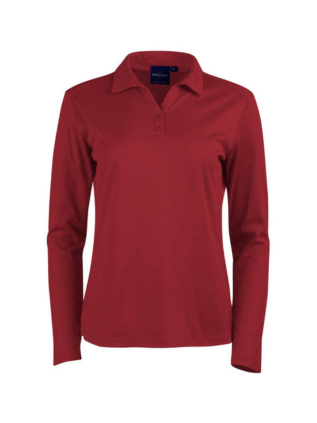 Ladies Victory Plus TrueDry Long Sleeve Polo