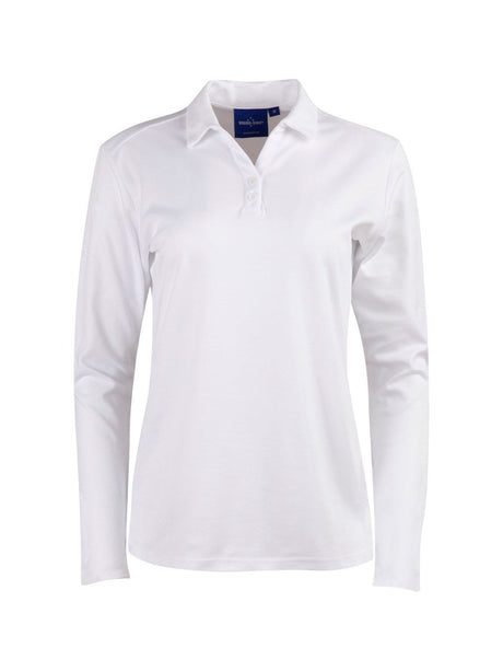 Ladies Victory Plus TrueDry Long Sleeve Polo