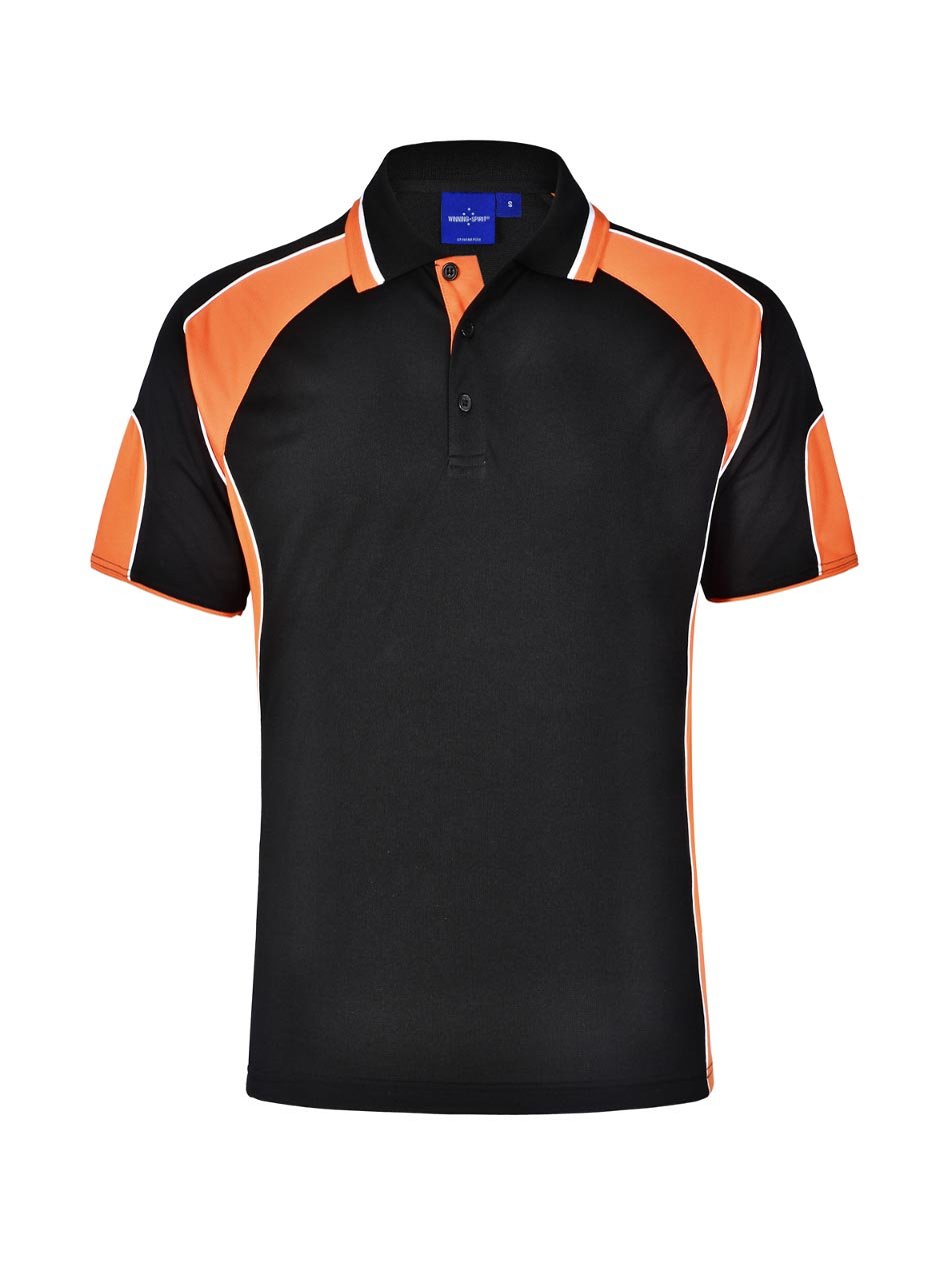 Kids Alliance CoolDry Tri-Colour Contrast Polo with Sleeve Panels