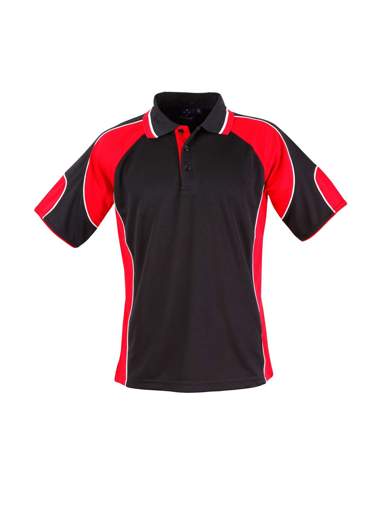 Kids Alliance CoolDry Tri-Colour Contrast Polo with Sleeve Panels