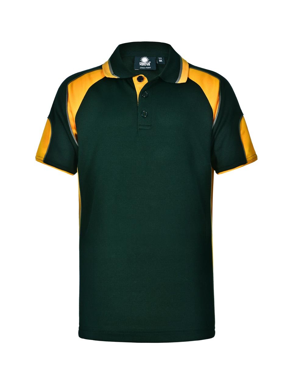 Kids Alliance CoolDry Tri-Colour Contrast Polo with Sleeve Panels