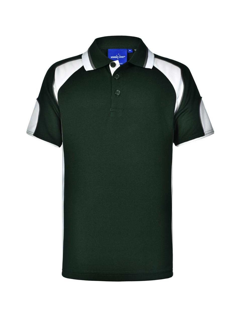 Kids Alliance CoolDry Tri-Colour Contrast Polo with Sleeve Panels