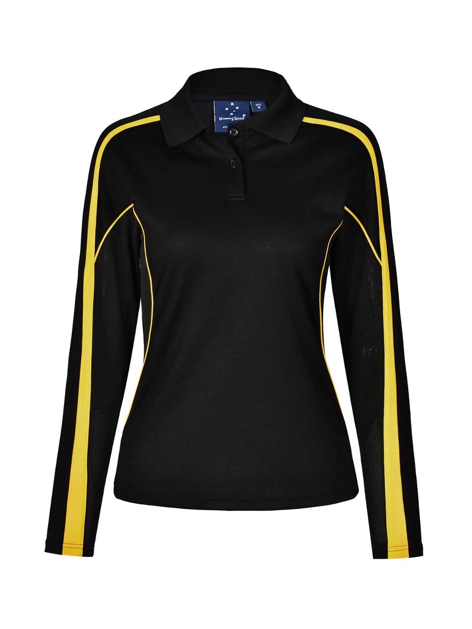 Ladies Legend Plus TrueDry Fashion Long Sleeve Polo