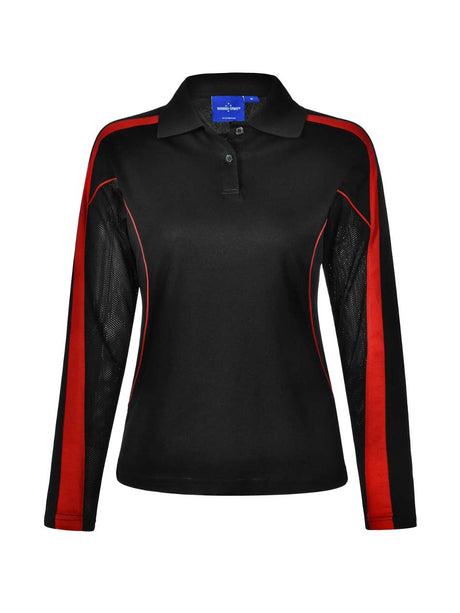 Ladies Legend Plus TrueDry Fashion Long Sleeve Polo