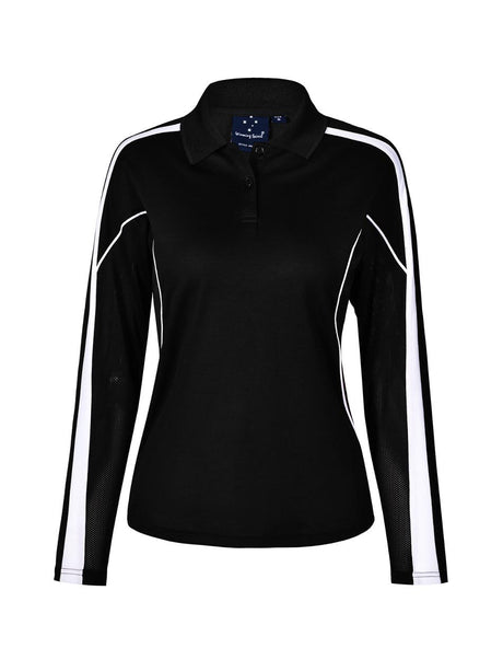 Ladies Legend Plus TrueDry Fashion Long Sleeve Polo