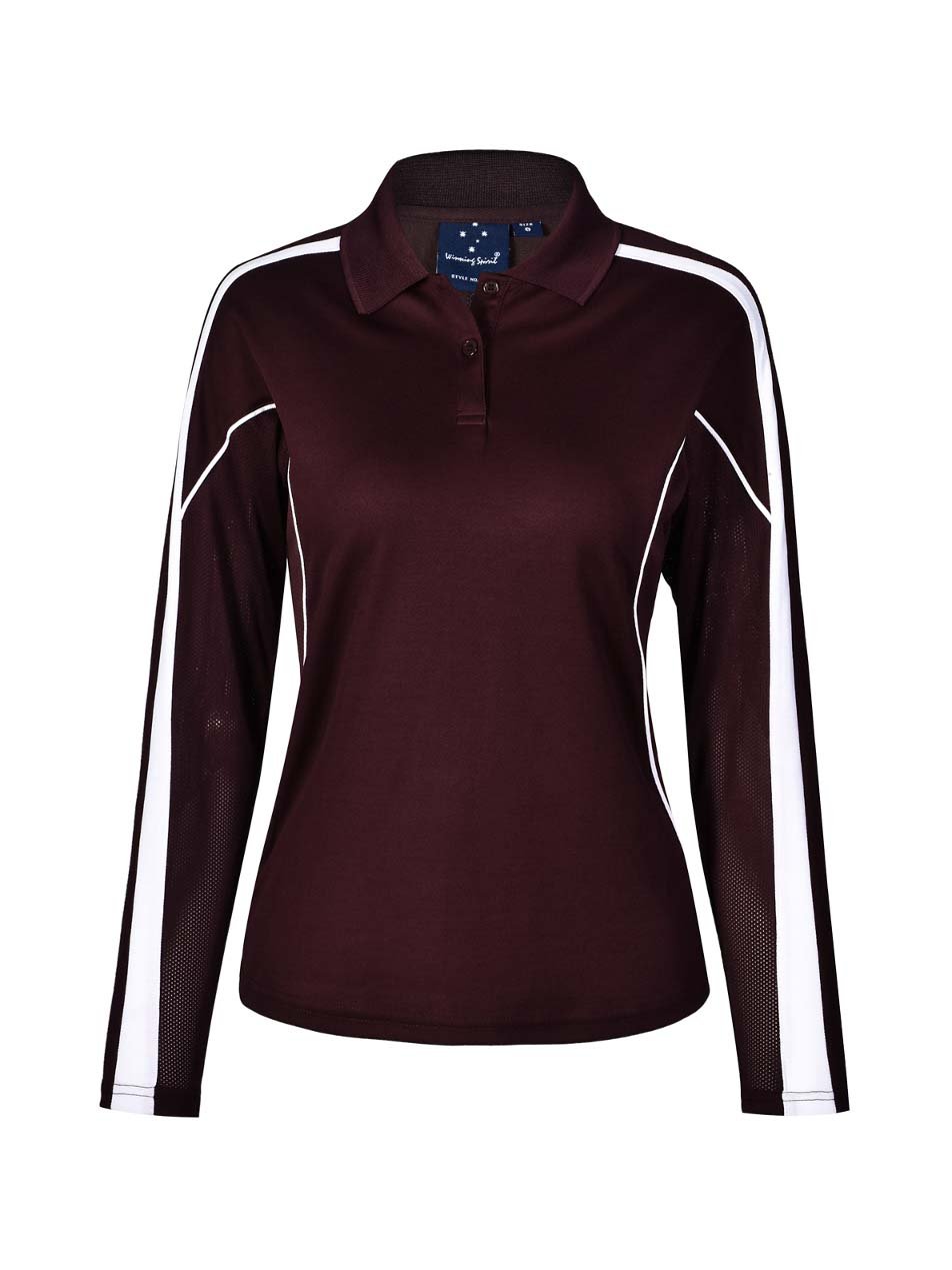 Ladies Legend Plus TrueDry Fashion Long Sleeve Polo