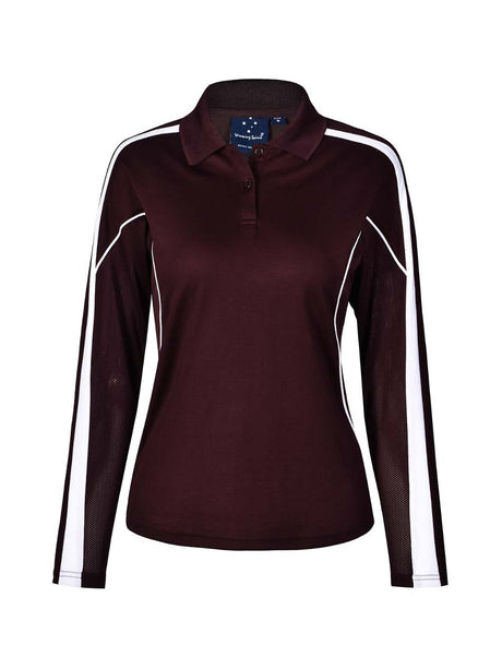 Ladies Legend Plus TrueDry Fashion Long Sleeve Polo