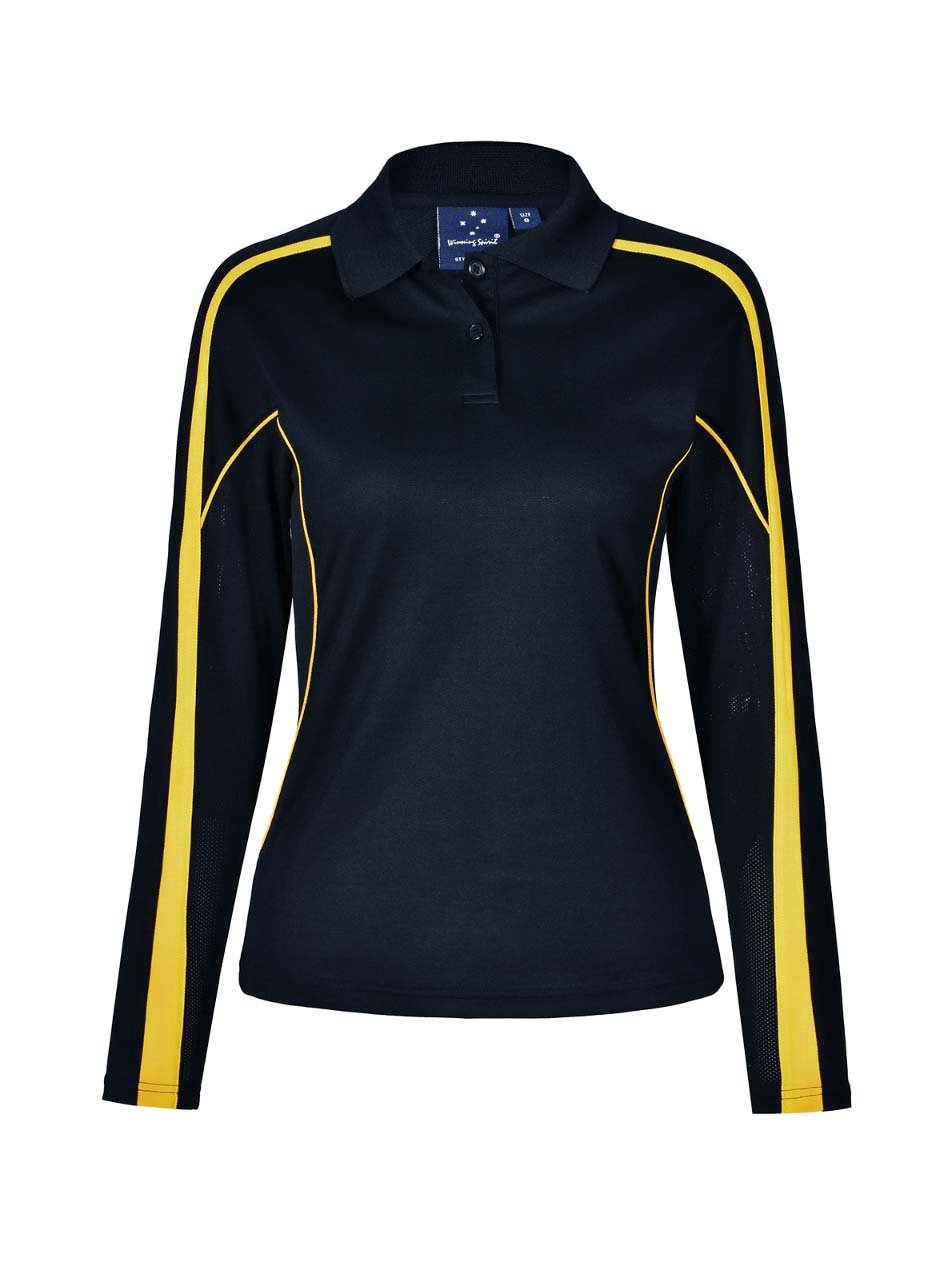Ladies Legend Plus TrueDry Fashion Long Sleeve Polo
