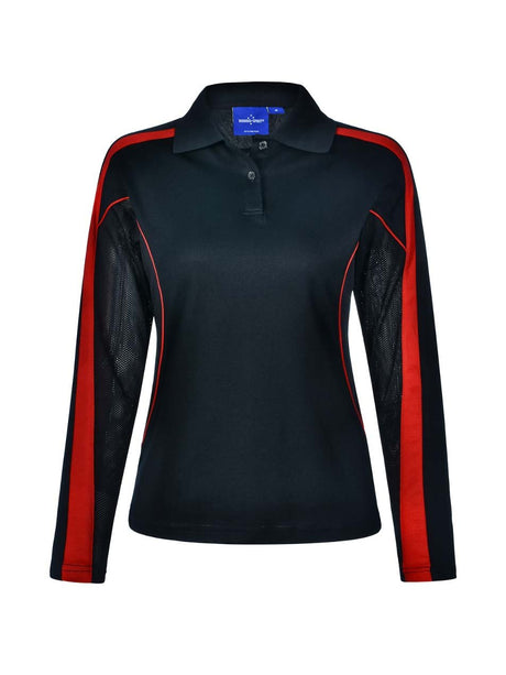 Ladies Legend Plus TrueDry Fashion Long Sleeve Polo
