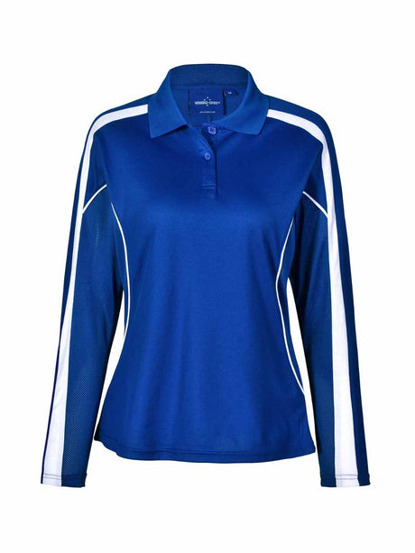 Ladies Legend Plus TrueDry Fashion Long Sleeve Polo