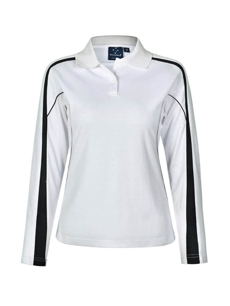 Ladies Legend Plus TrueDry Fashion Long Sleeve Polo