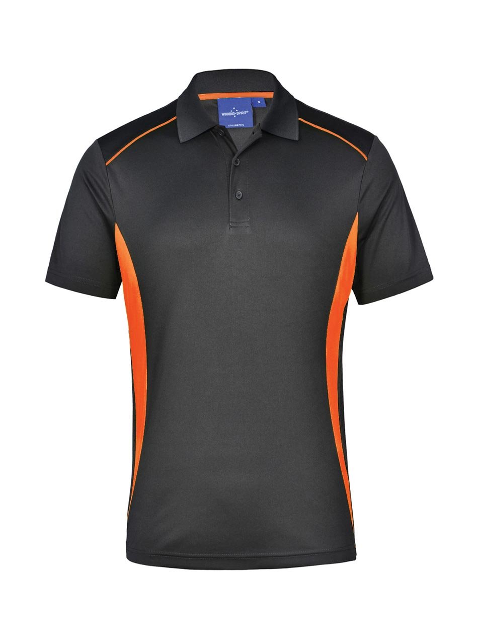 Mens Pursuit CoolDry Contrast Short Sleeve Polo