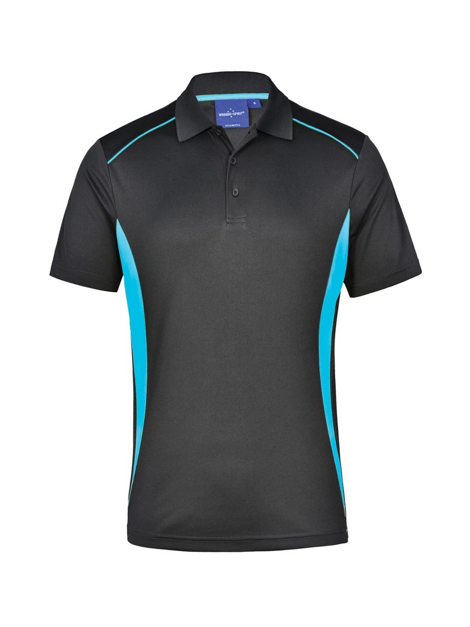 Mens Pursuit CoolDry Contrast Short Sleeve Polo