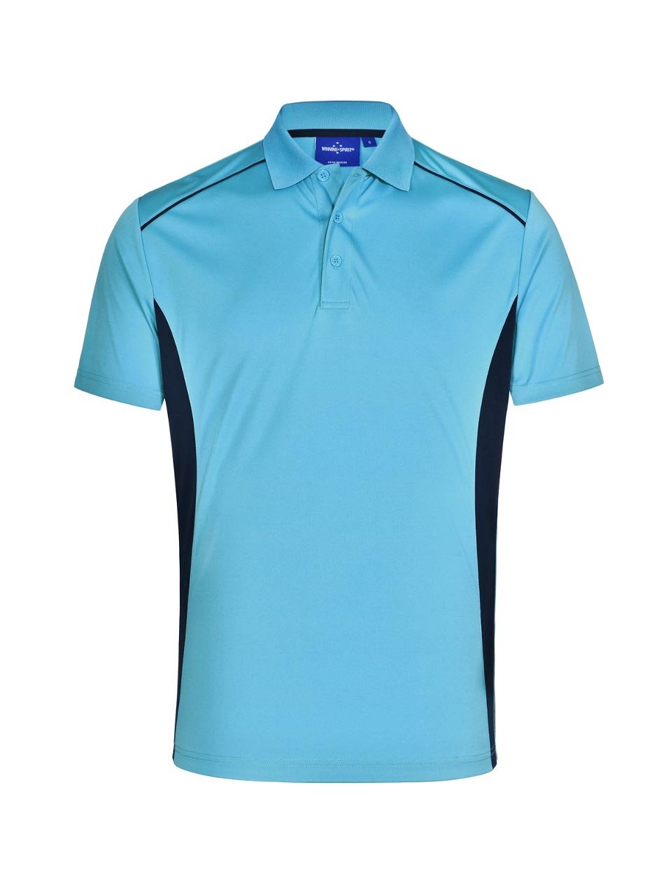 Mens Pursuit CoolDry Contrast Short Sleeve Polo