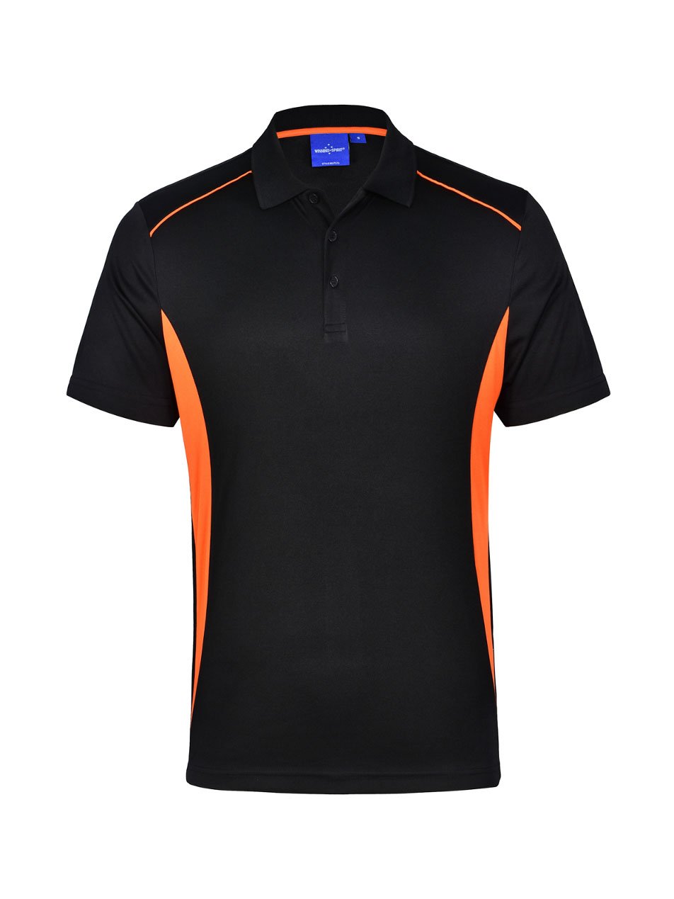 Mens Pursuit CoolDry Contrast Short Sleeve Polo