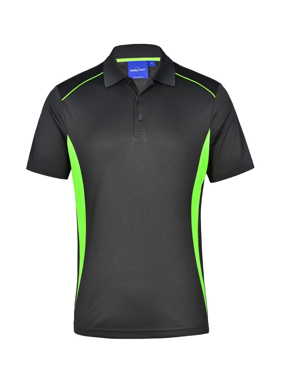 Mens Pursuit CoolDry Contrast Short Sleeve Polo