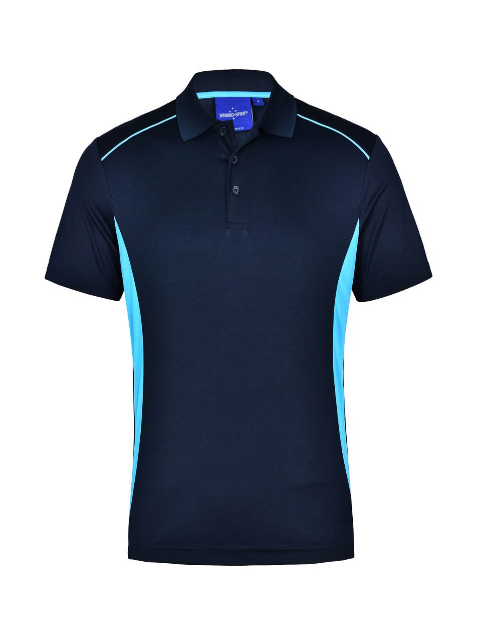 Mens Pursuit CoolDry Contrast Short Sleeve Polo