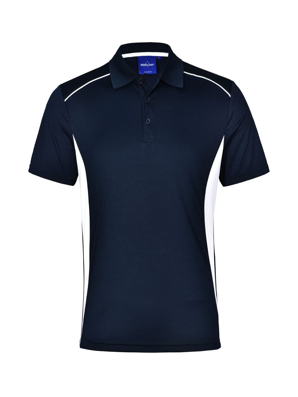 Mens Pursuit CoolDry Contrast Short Sleeve Polo