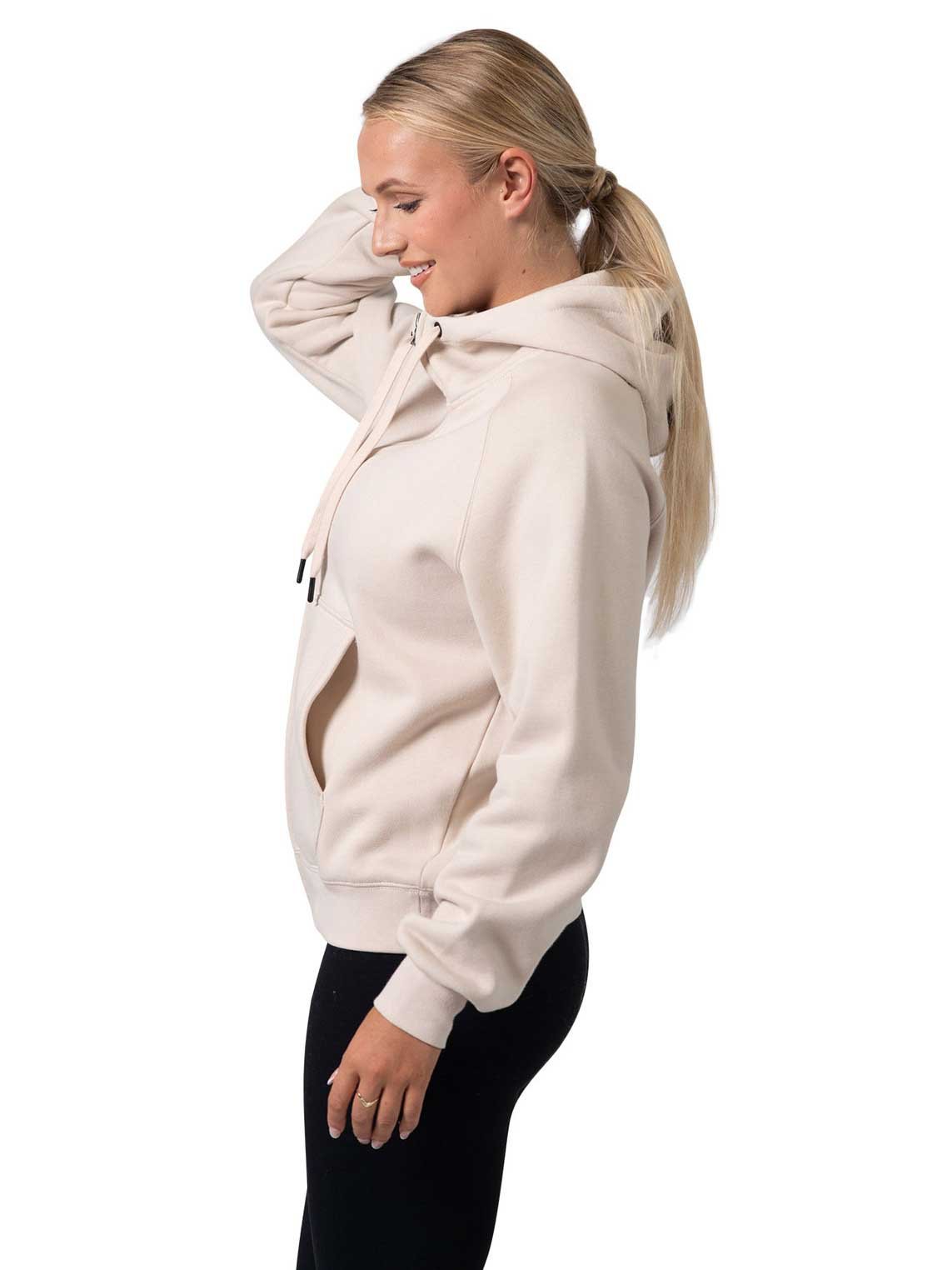 Ladies/ Girls Cotton Care Kangaroo Pocket Zipper Hoodie