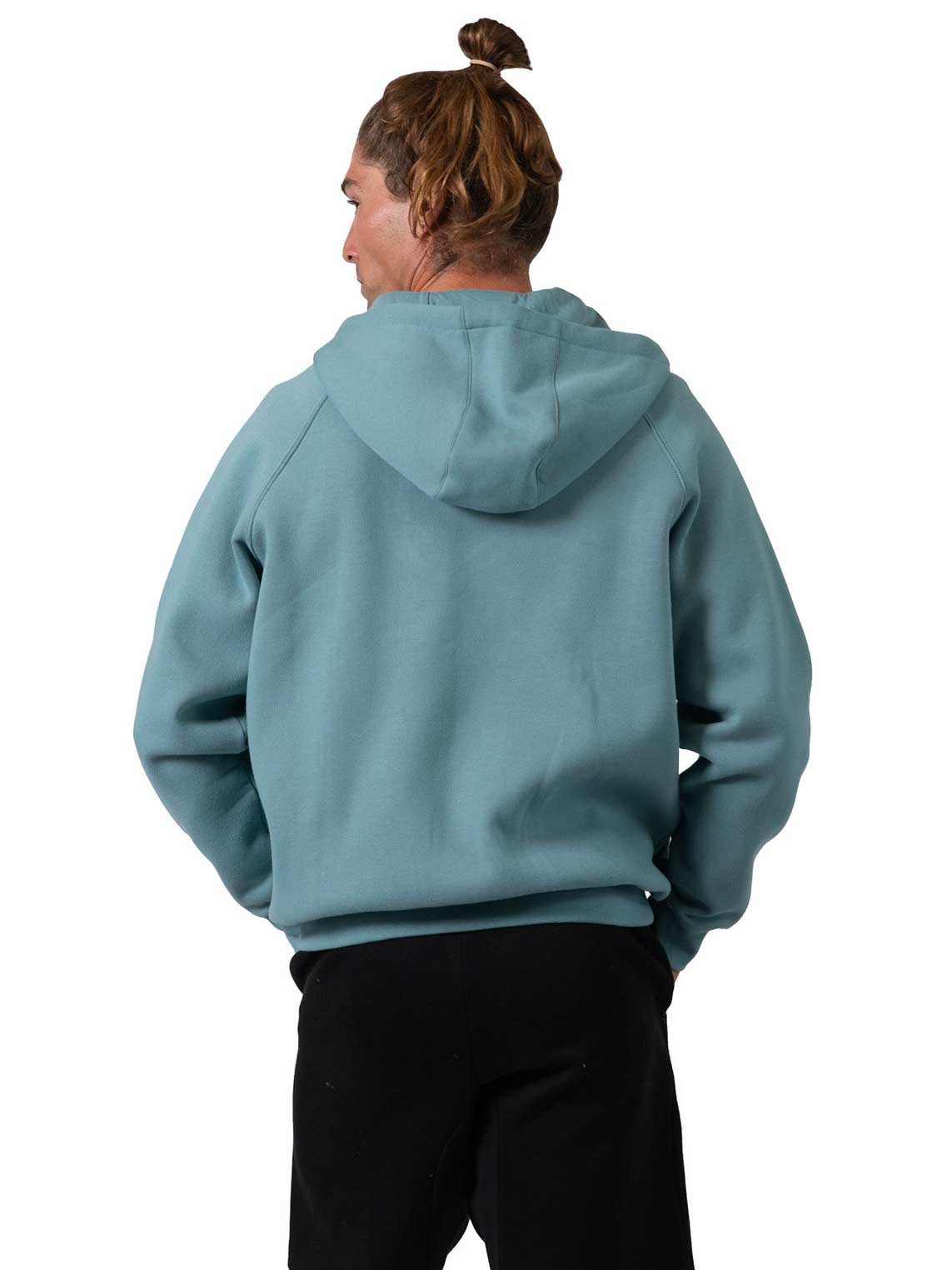 Mens Cotton Care Kangaroo Pocket Zipper Hoodie