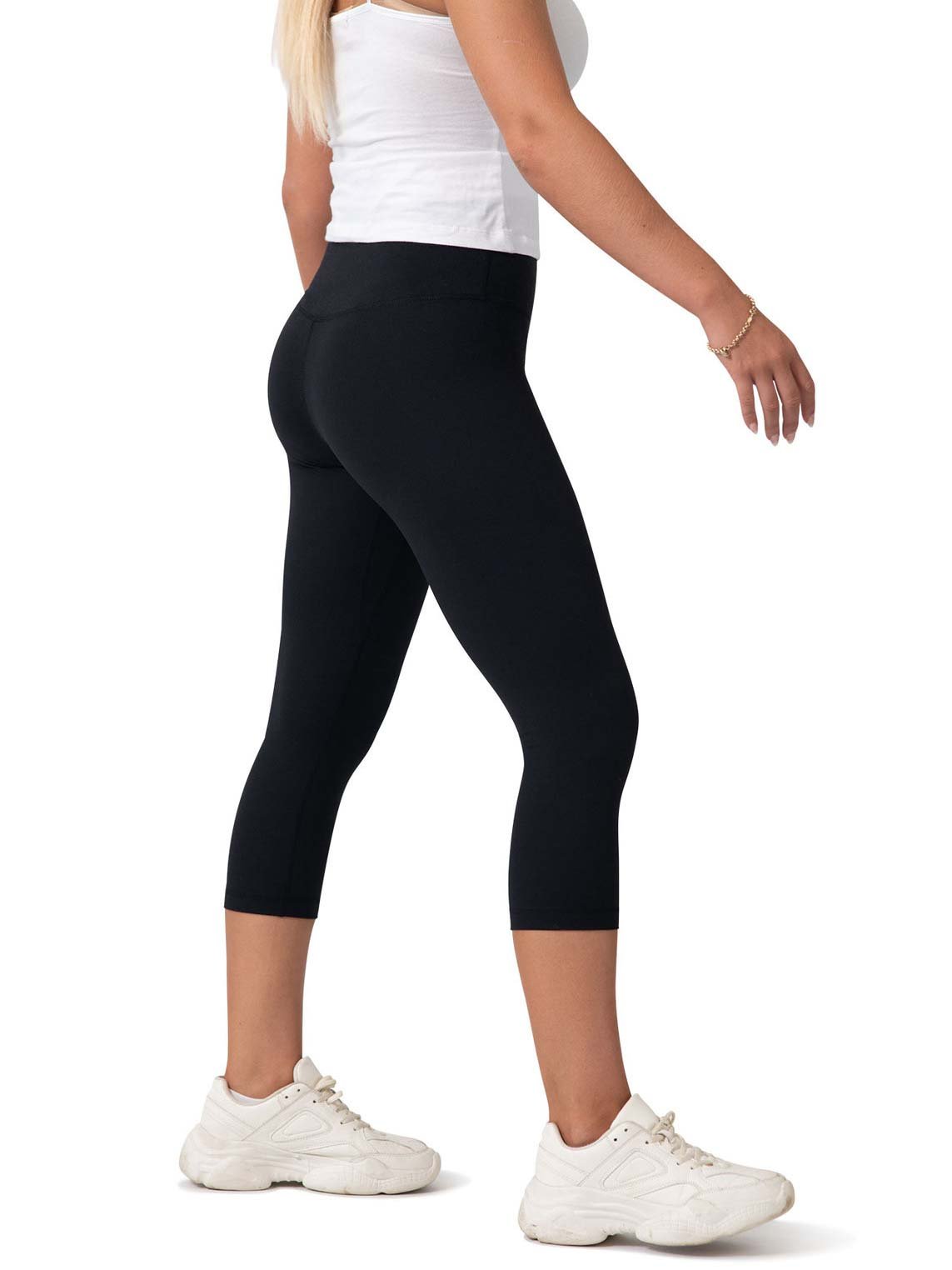 Ladies High Rise 3/4 Leggings