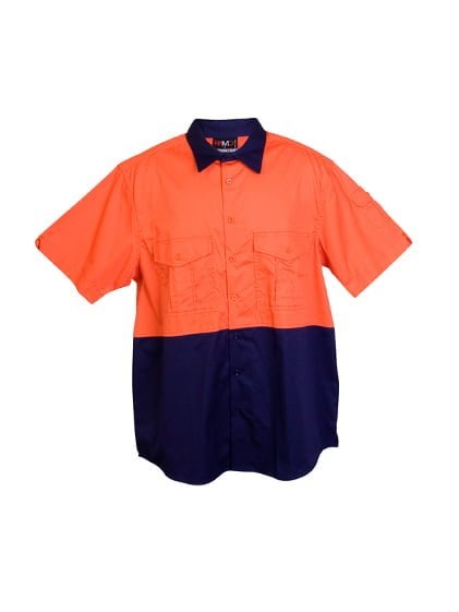 100% Combed Cotton Drill Short Sleeve Shirt