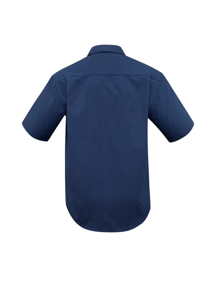 Mens Micro Check Short Sleeve Shirt