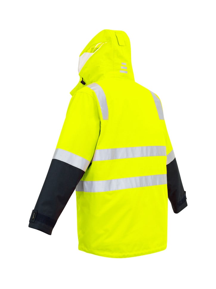 Mens Hi Vis 4 in 1 Waterproof Jacket