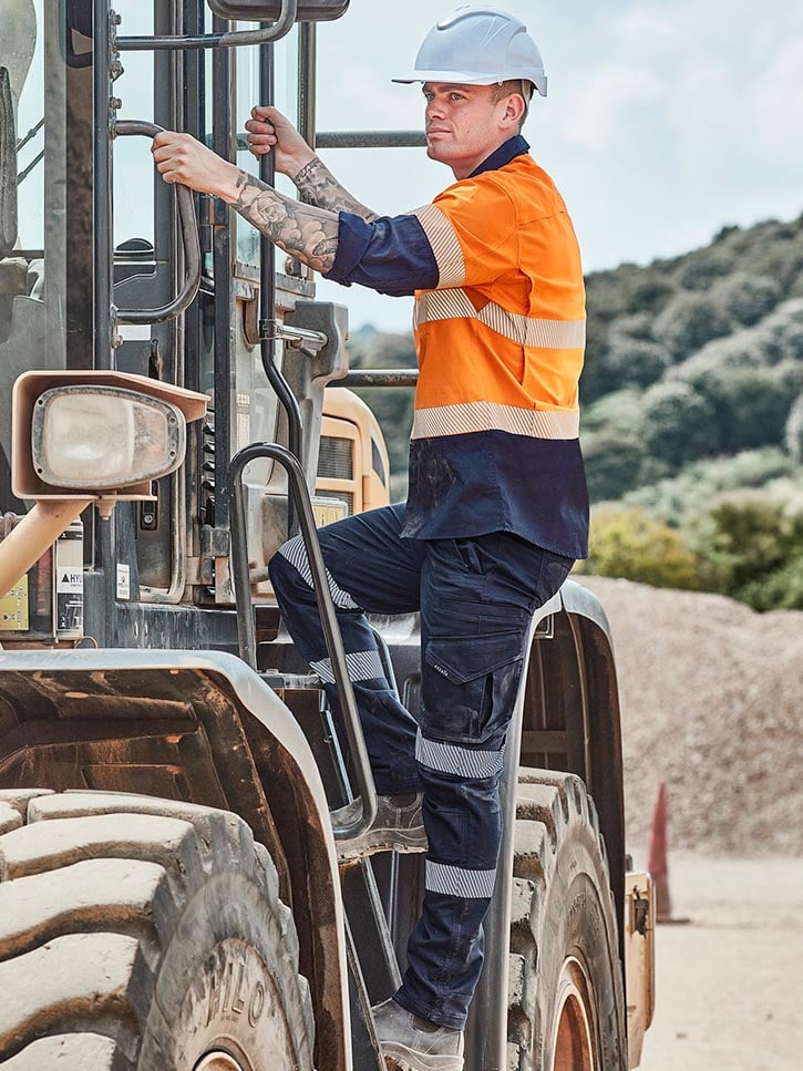 Mens Rugged Cooling Stretch Segmented Taped Pants