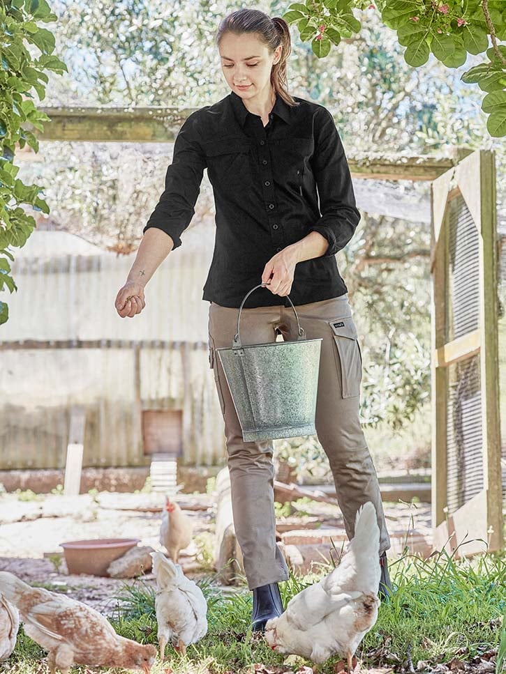 Womens Lightweight Tradie Long Sleeve Shirt