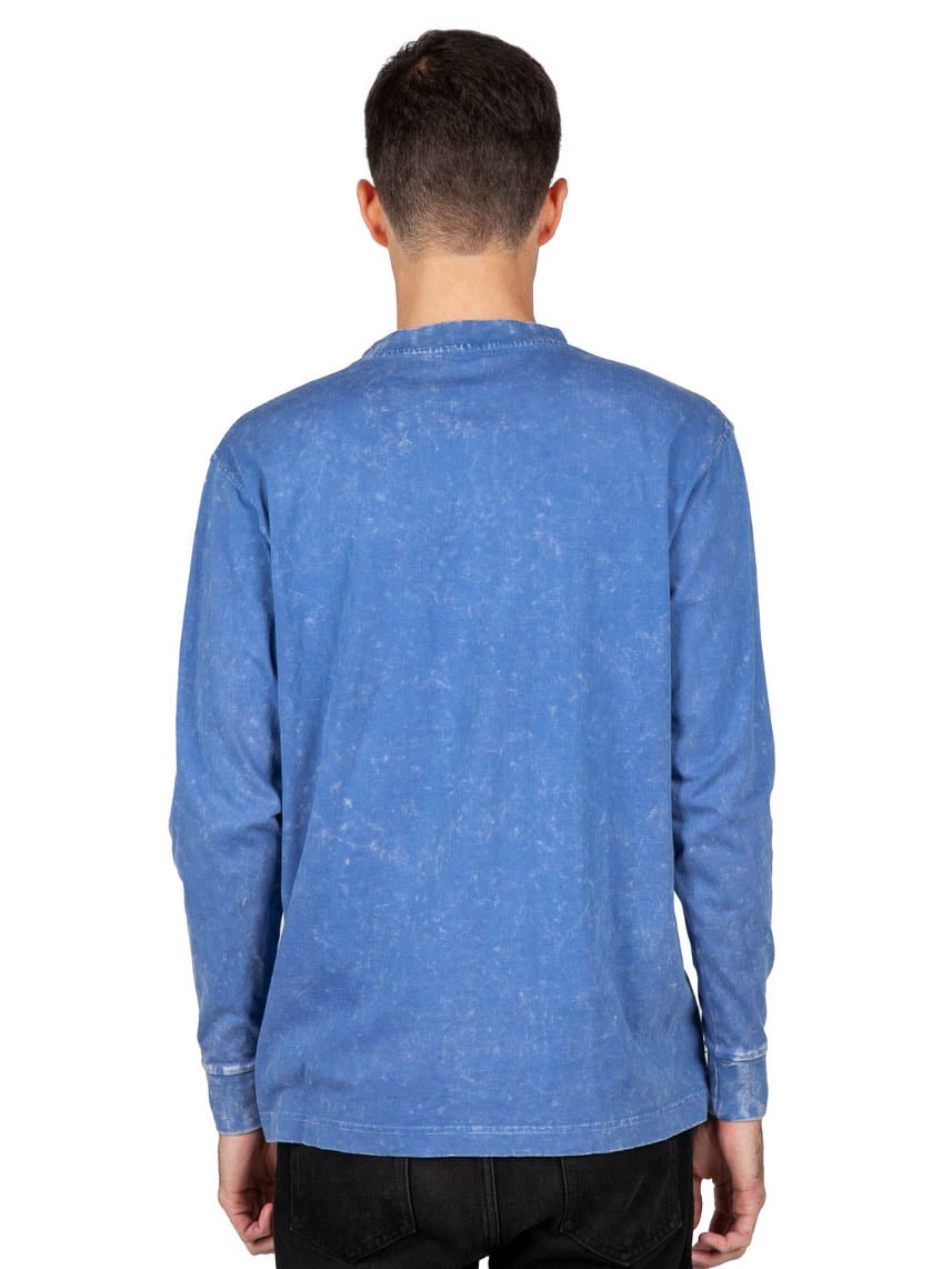 Mens Stone Wash Long Sleeve Tee