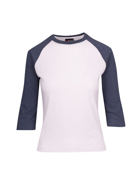 Ladies 3/4 Sleeve Raglan Tee
