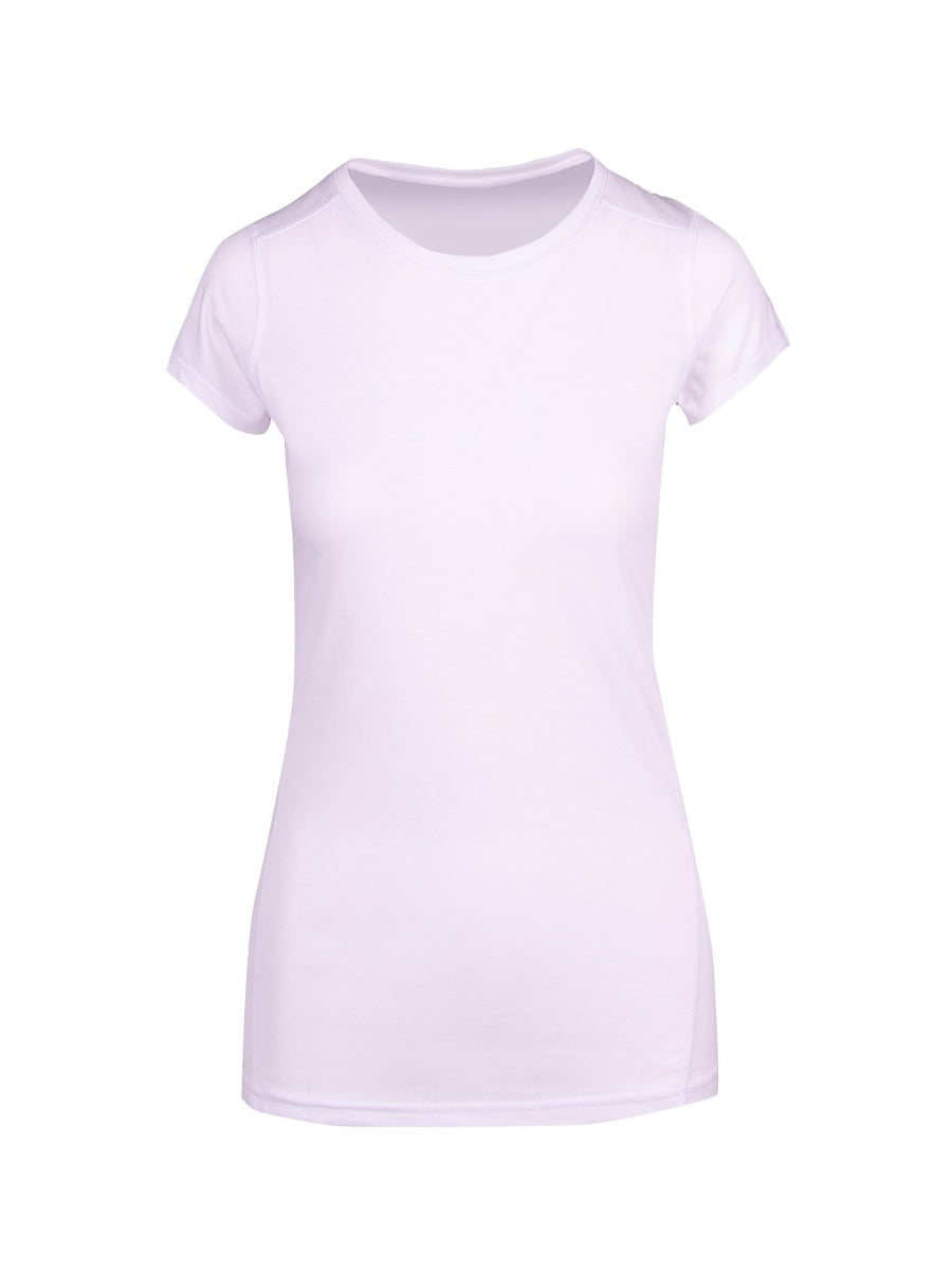 Ramo - White short-sleeved athletic t-shirt for women.
