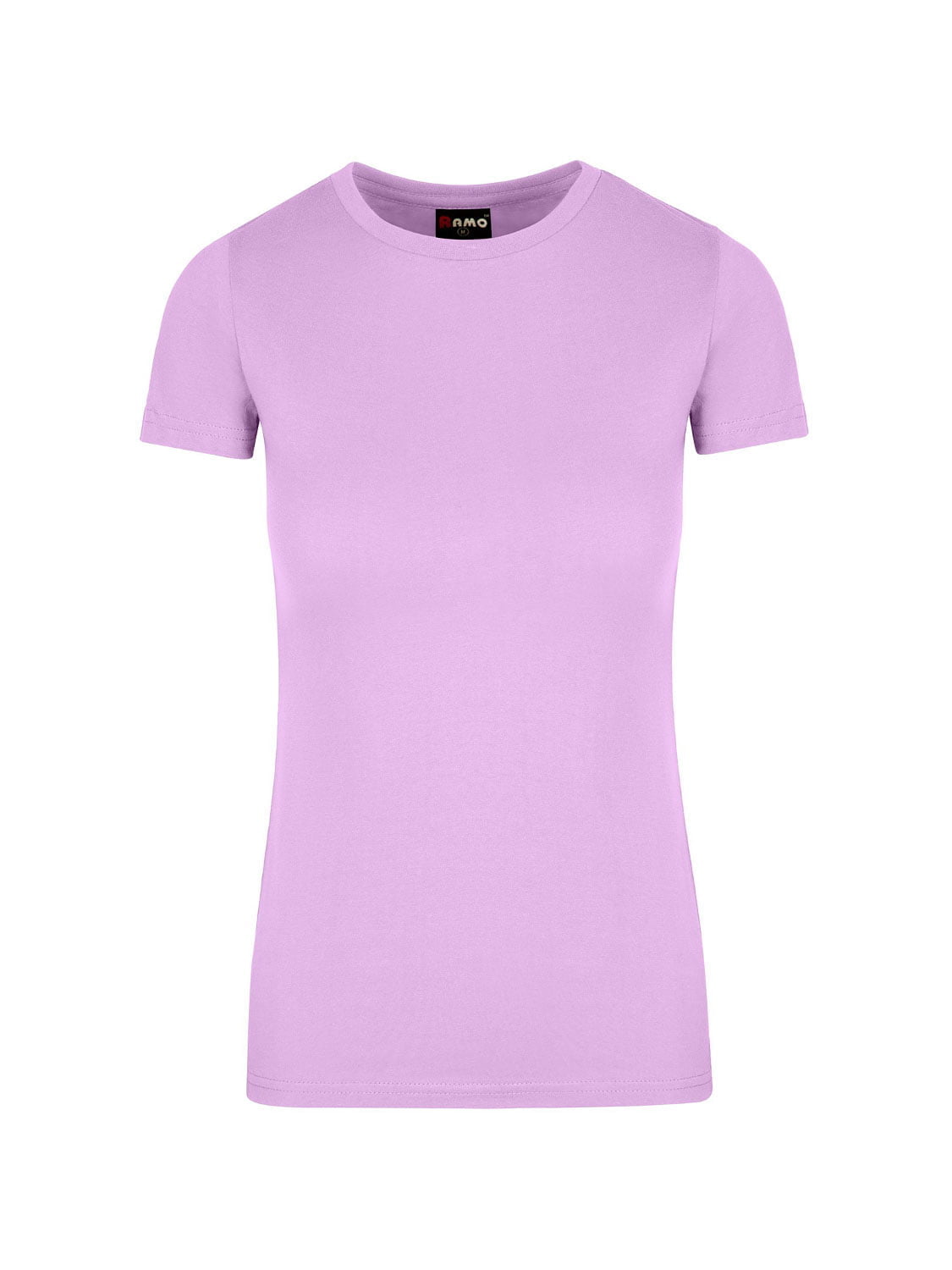 Ramo - Ladies light purple short-sleeve t-shirt with a crew neck.