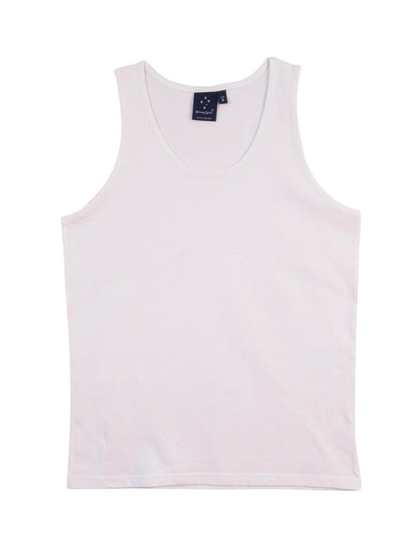 Mens 100% Cotton Trainer's Singlet