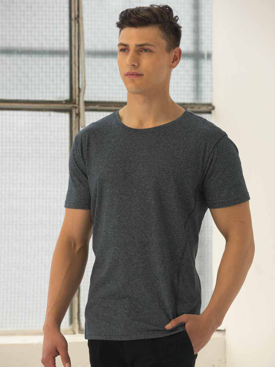 Mens Heather Sprint High Performance Tee Shirt