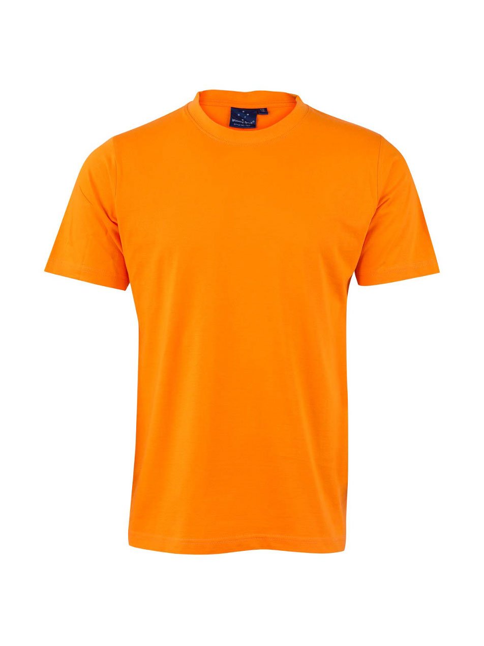 Mens Savvy 100% Cotton Semi-Fitted Short Sleeve Tee Shirt