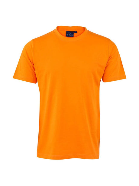 Mens Savvy 100% Cotton Semi-Fitted Short Sleeve Tee Shirt