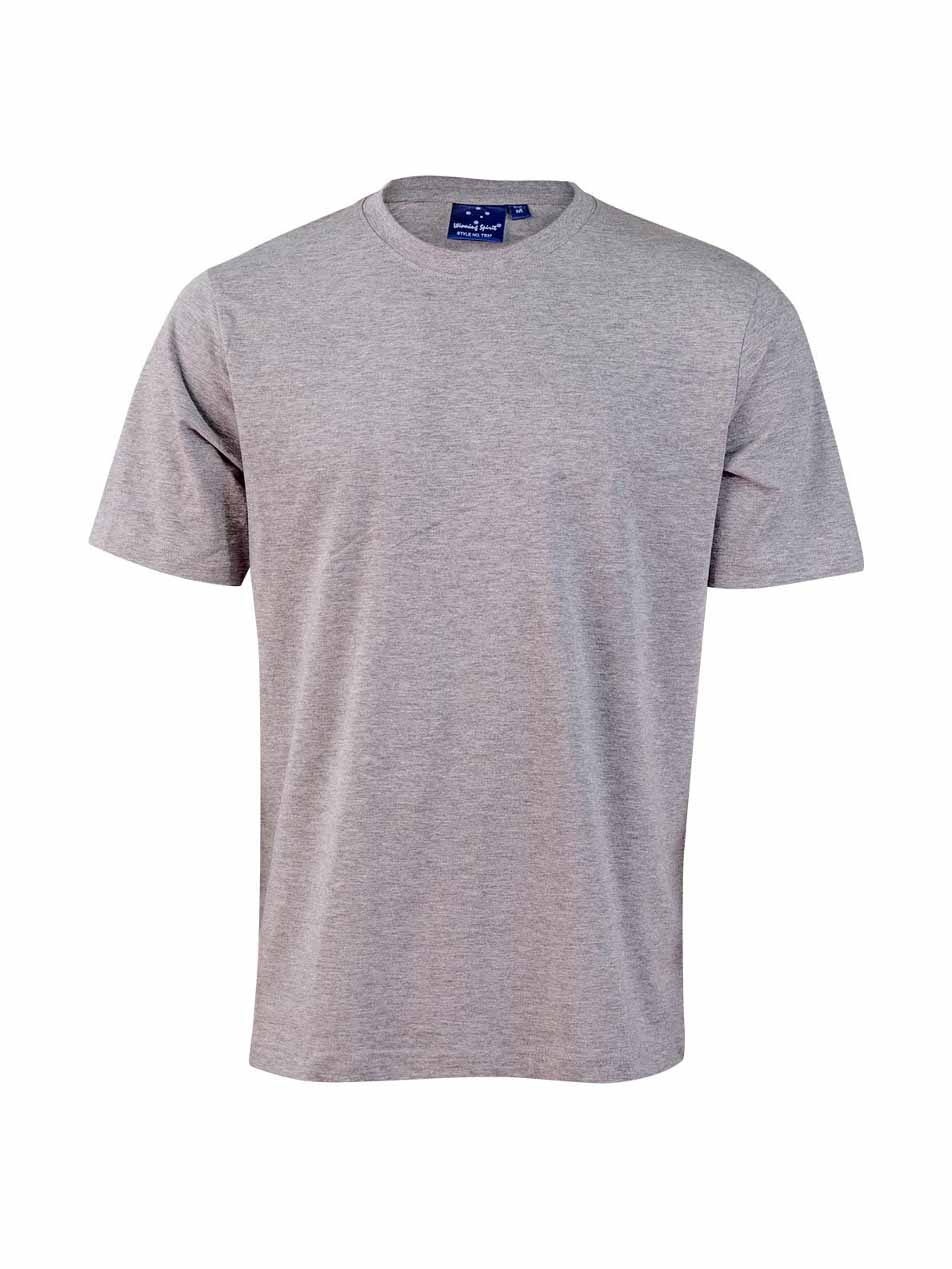 Mens Savvy 100% Cotton Semi-Fitted Short Sleeve Tee Shirt