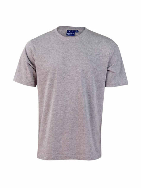 Mens Savvy 100% Cotton Semi-Fitted Short Sleeve Tee Shirt