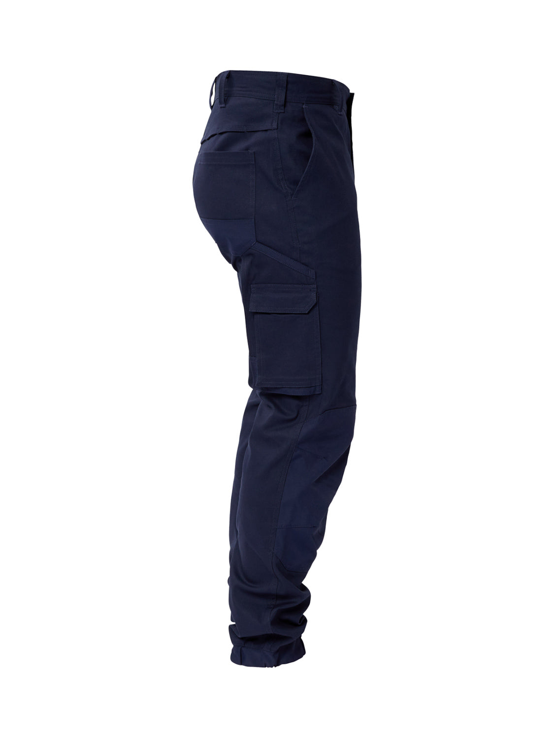 Stretch Cargo Pants with Elasticised Hem