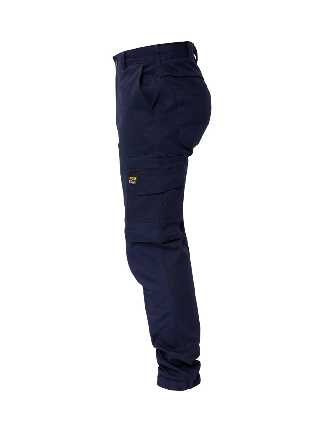 Stretch Cargo Pants with Elasticised Hem