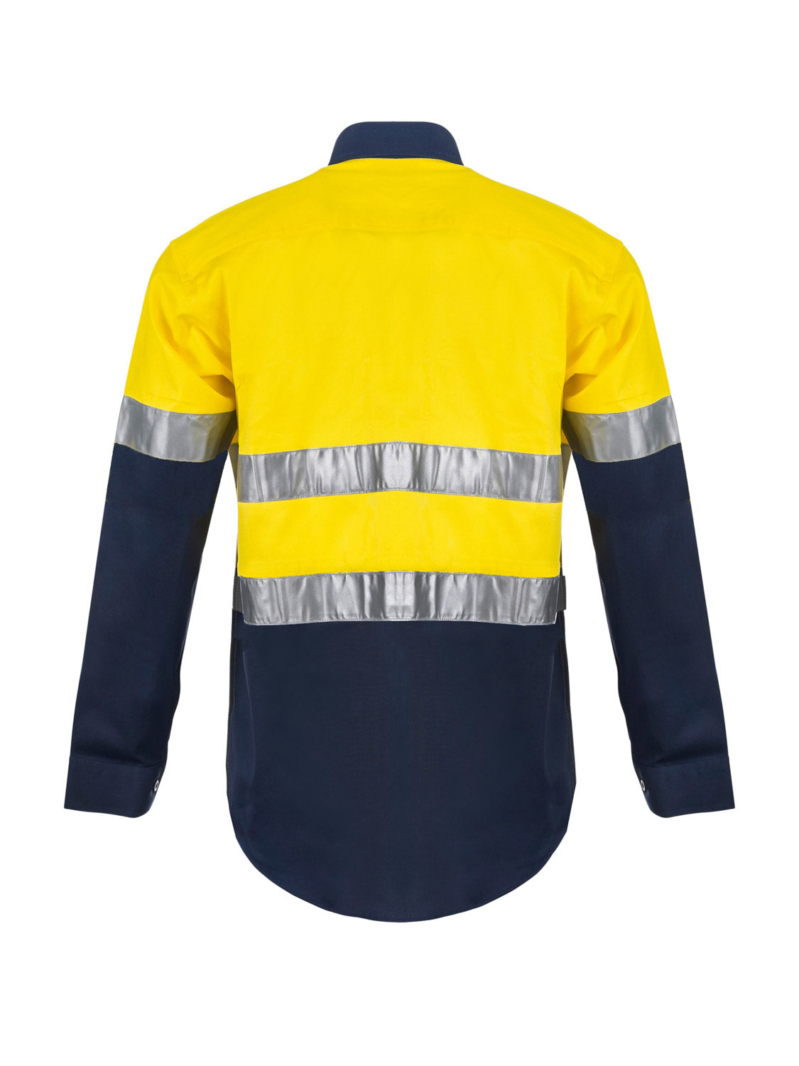 Lightweight Hi Vis Long Sleeve Vented Cotton Drill Reflective Shirt