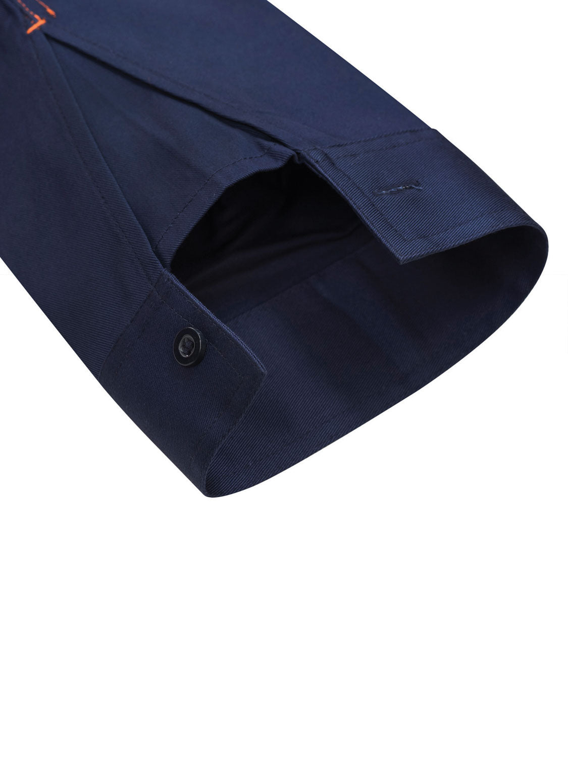 Hi Vis Closed Front Cotton Drill Reflective Shirt with Semi Gusset Sleeves