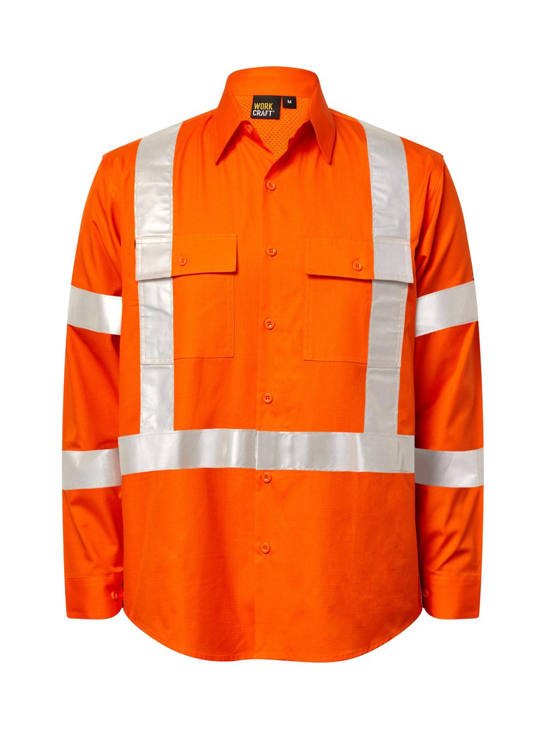Hi Vis NSW Reflective Rail Ripstop Long Sleeve Shirt