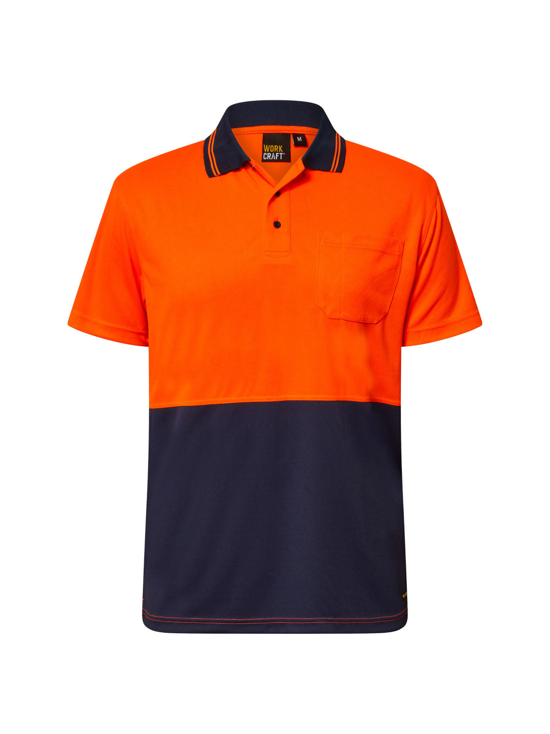 Hi Vis Short Sleeve Micromesh Polo with Pocket